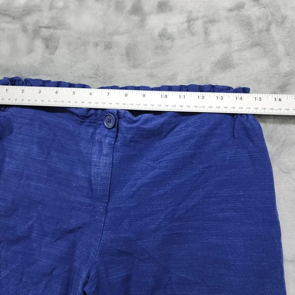 The Nines By Hatch Pant Womens XS Blue‎ Stretch Cotton Twill Crop Airy Maternity